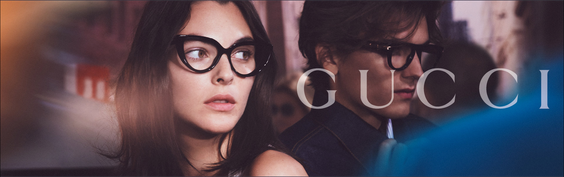 Gray Gucci Glasses