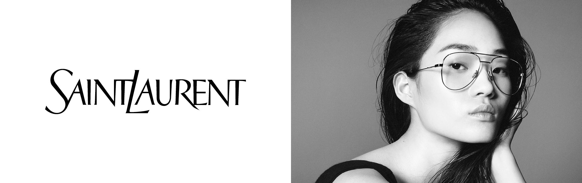 Saint Laurent نظارة طبية شفاف